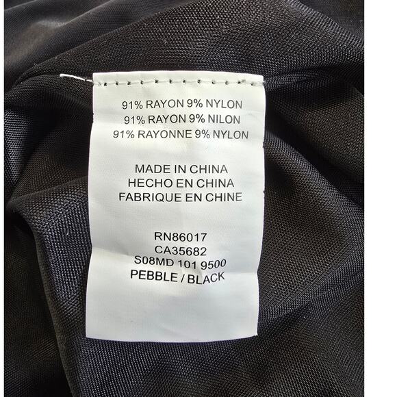 Bebe Y2K Striped Mini Dress Size M Beige Black Spaghetti Strap Club - Picture 4 of 4